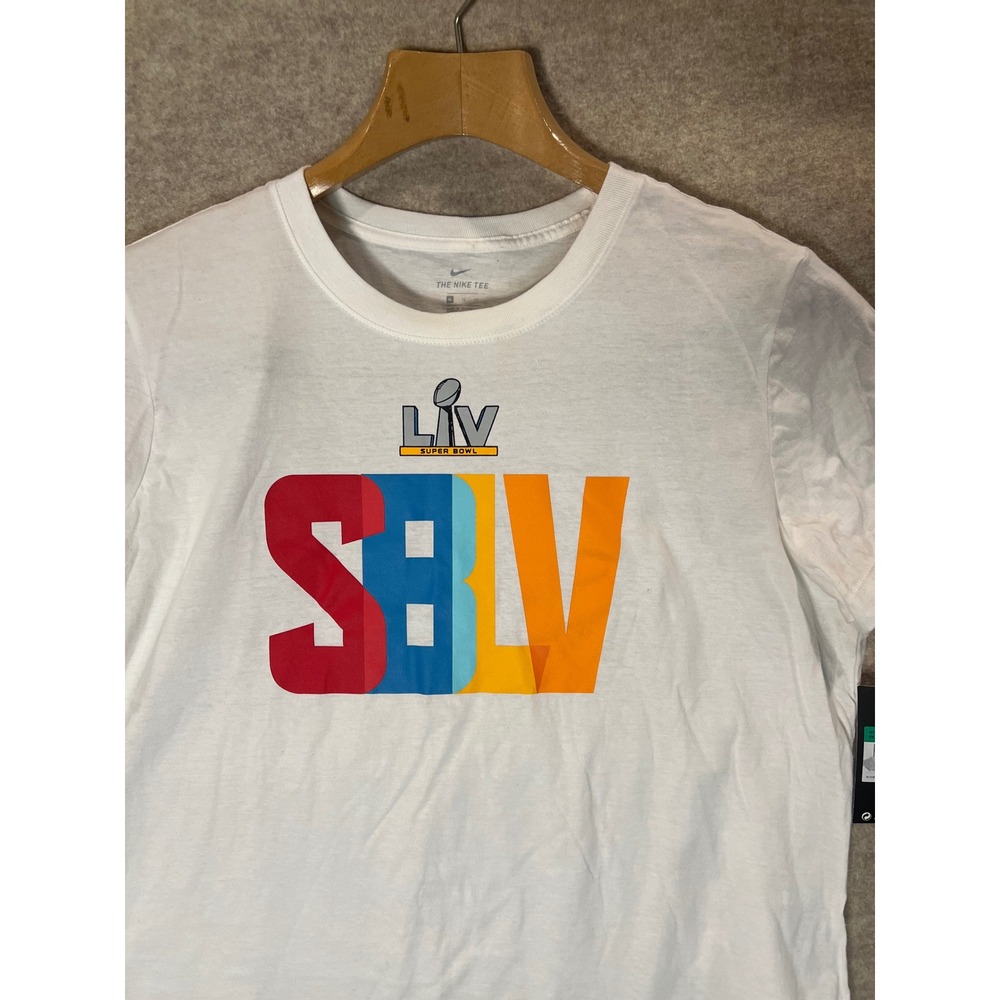Nike Super Bowl LIV T-Shirt Women's XL White Short Sleeve NFL Football - Picture 2 of 7